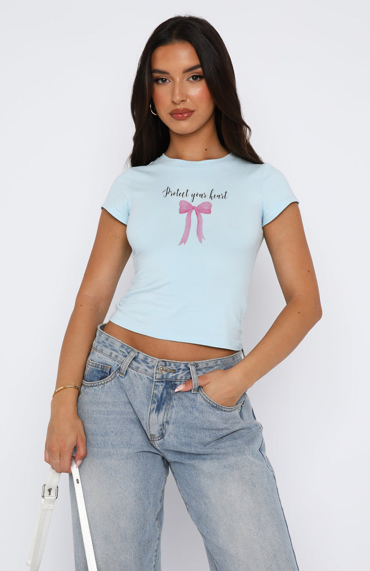 Damen bequemes Crop-Top mit modischem Druck Echo Archiv