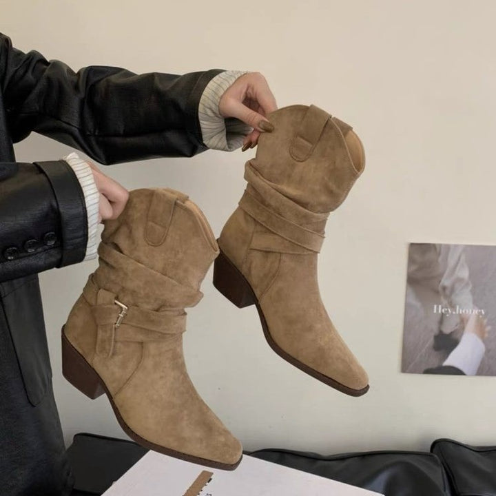 Damen Elegante und bequeme Western-Stiefel Echo Archiv