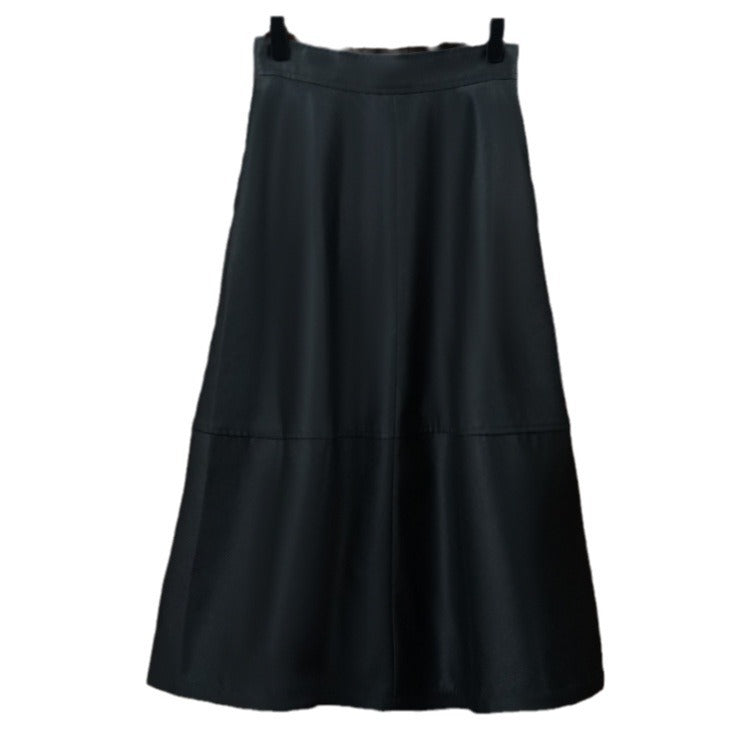 Damen Eleganter, schwingender Lederrock Echoarchiv