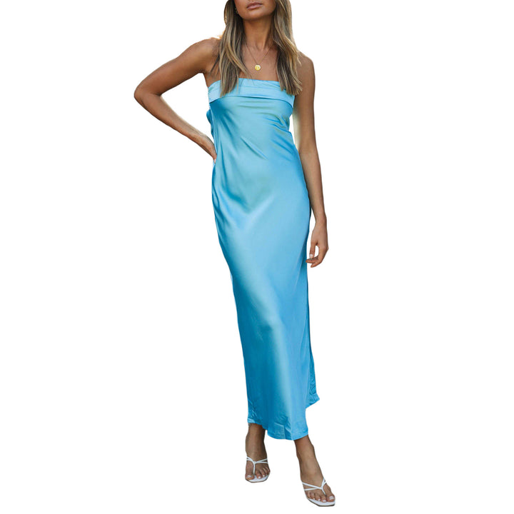 Damen Langschaftkleid aus edlem Satin Echo Archiv