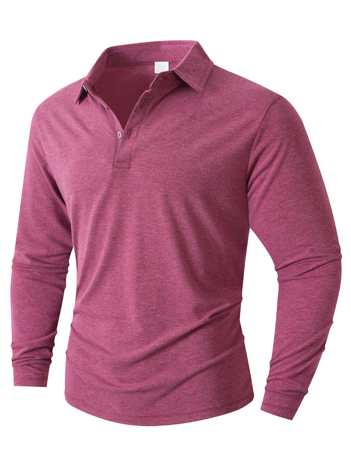 Herren Langarm Poloshirt mit modernem Schnitt Echoarchiv