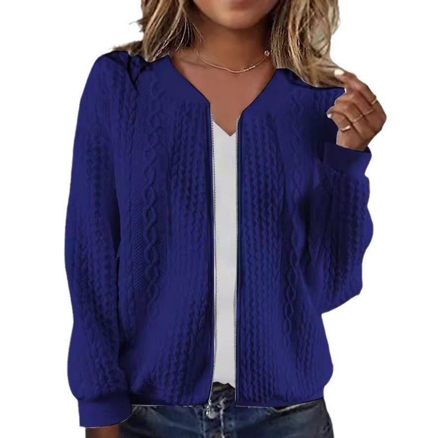 Damen Strickjacke mit Echoarchivrnem Kabelstrickmuster und eleganter Schnittführung Echoarchiv