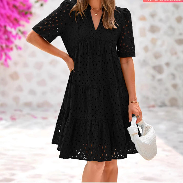 Damen Sommerkleid mit luftigen Lochmuster von Echoarchiv