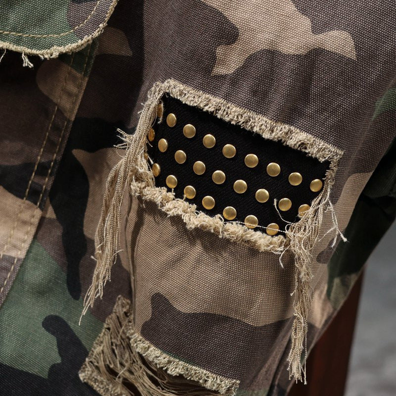 Herren Cargoshorts mit angesagtem Camouflage-Muster und robusten Taschen Echoarchiv