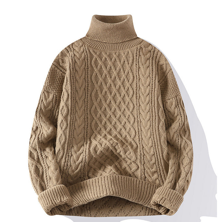 Damen Grobstrickpullover mit Rollkragen Echoarchiv