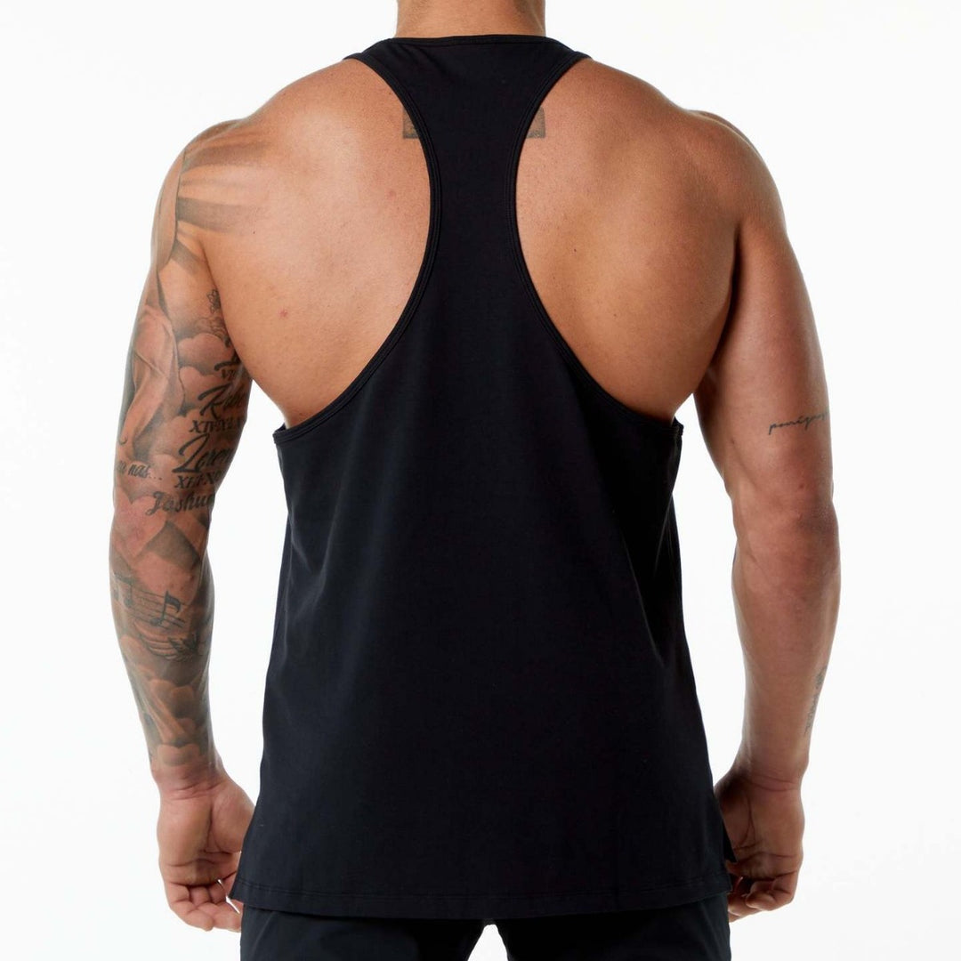 Herren Muskelshirt mit Racerback-Schnitt und atmungsaktivem Material Echoarchiv