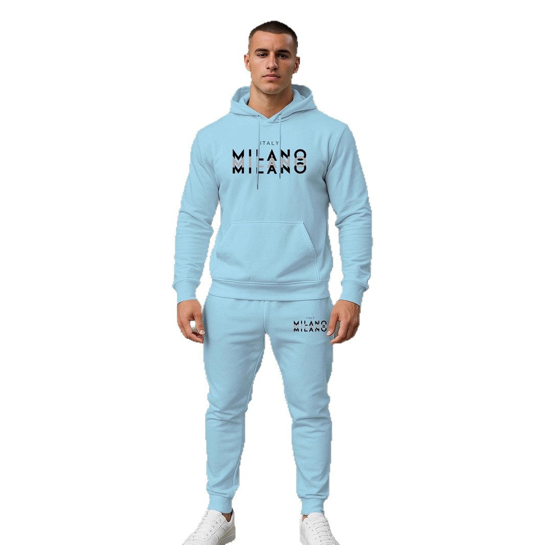 Herren Sportliches Hoodie- und Jogginghosen-Set Echoarchiv