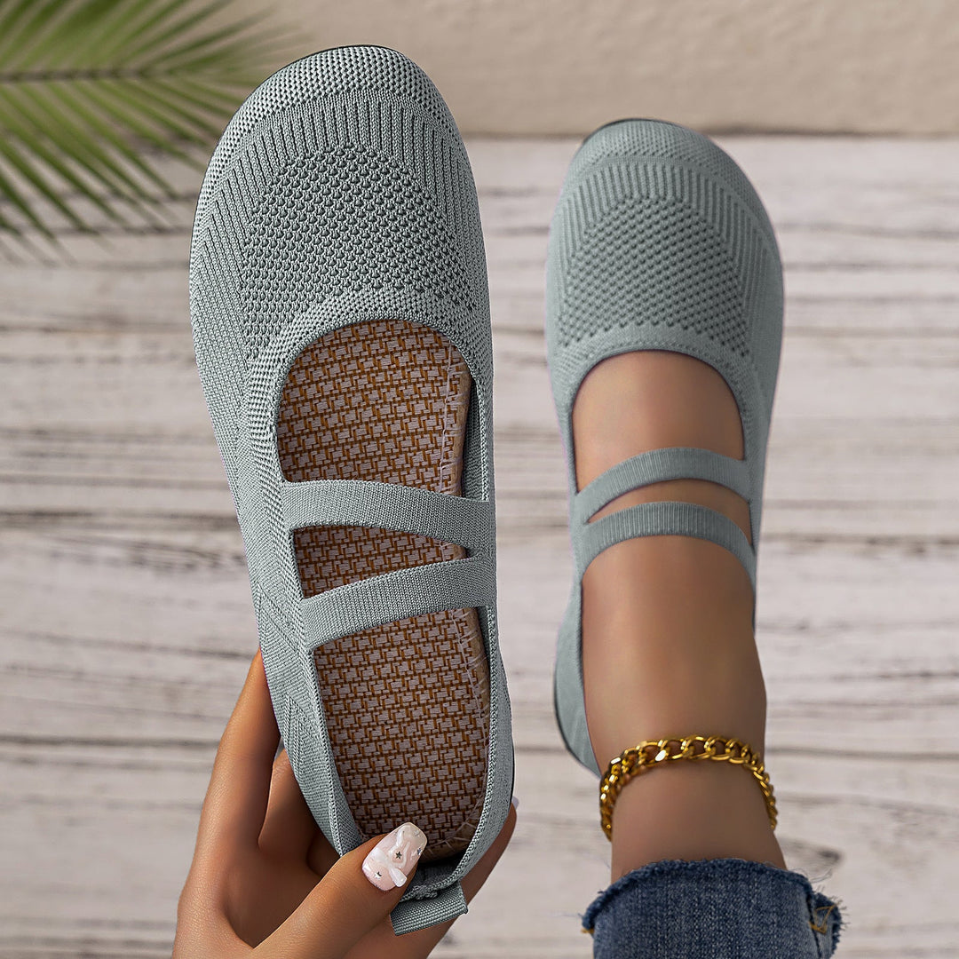 Damen Flexible und atmungsaktive Ballerinas mit Faltmechanismus Echoarchiv