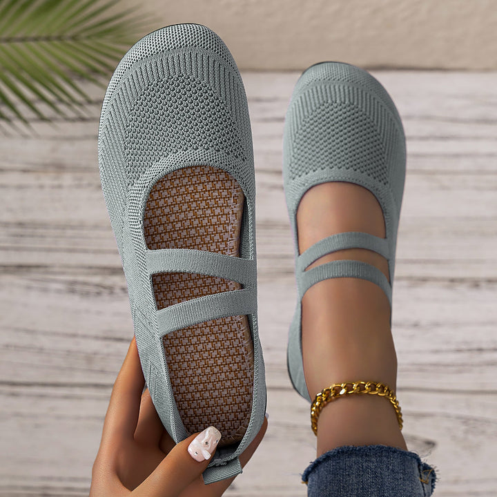 Damen Flexible und atmungsaktive Ballerinas mit Faltmechanismus Echoarchiv