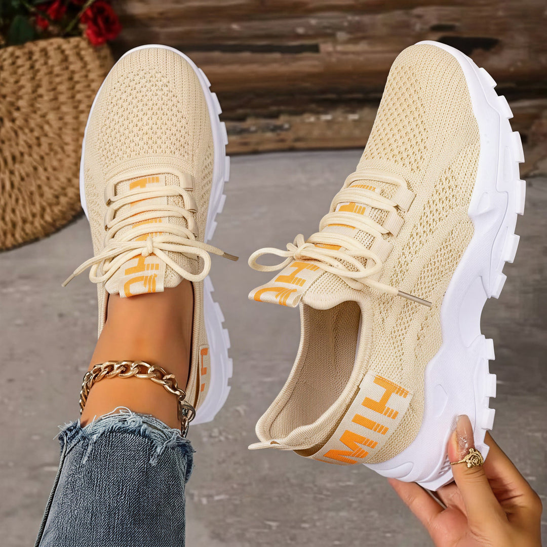 Damen Leichte und atmungsaktive Sport Sneakers mit elastischer Sohle – Lioré