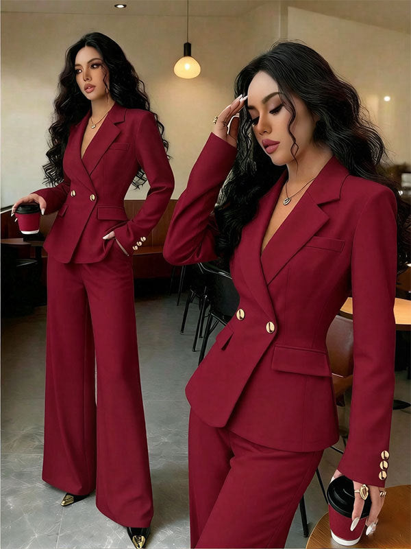 Damen Elegantes Blazer- und Hosen-Set Echo Archiv