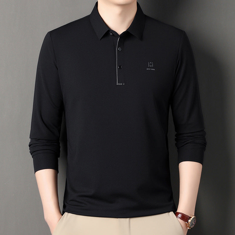 Herren sportliches Langarm Poloshirt mit innovativer Passform und feuchtigkeitsregulierendem Material Echoarchiv