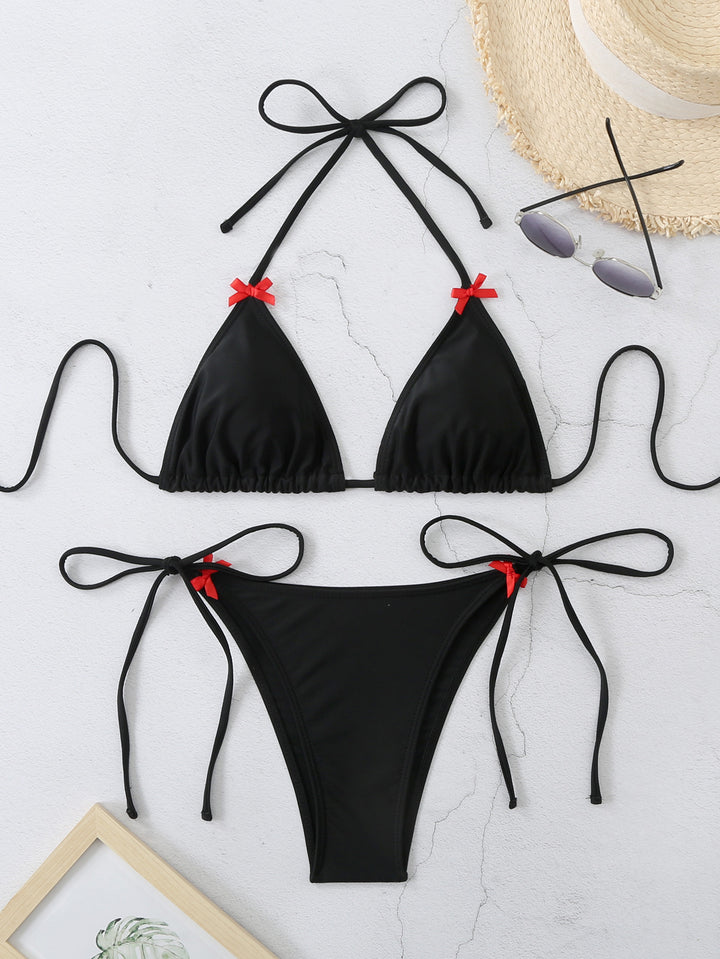 Damen Triangel-Bikini-Set mit verspielten Rüschendetails Echo Archiv