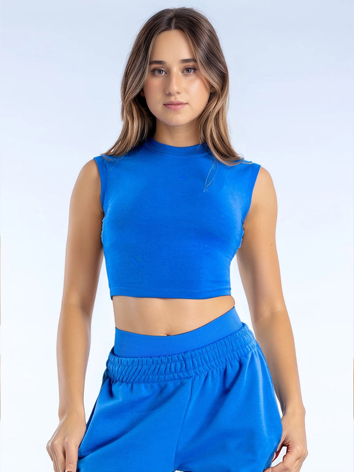 Damen Sportliches Crop-Top Echo Archiv