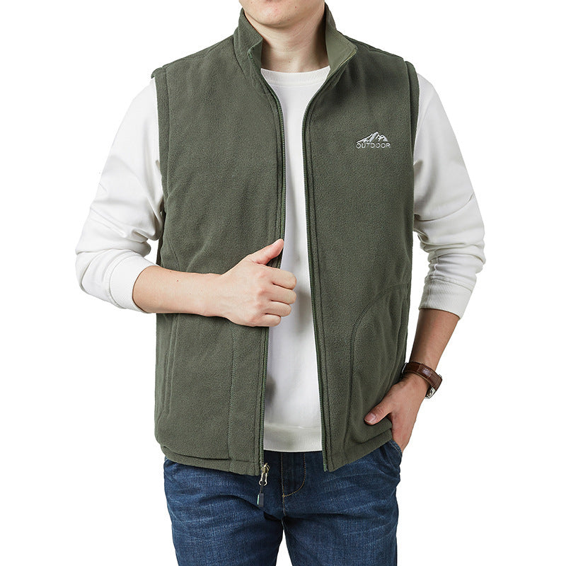 Herren Fleece-Weste mit hohem Kragen Echo Archive