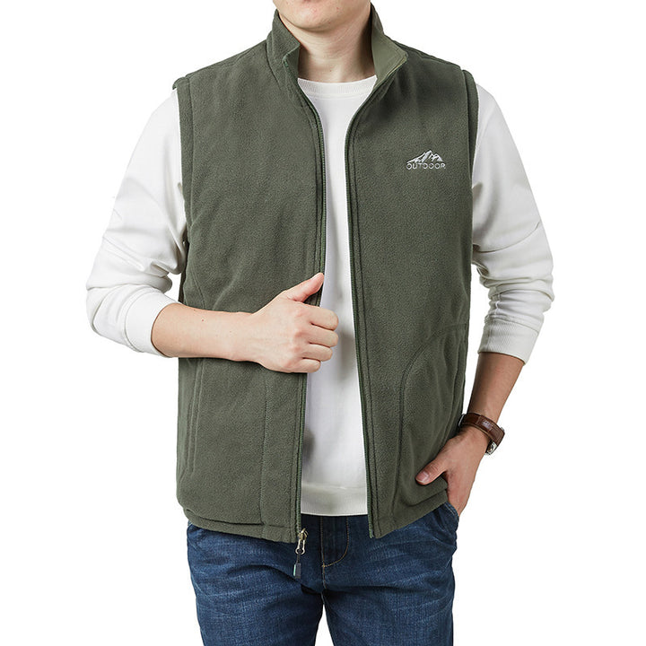 Herren Fleece-Weste mit hohem Kragen Echo Archive