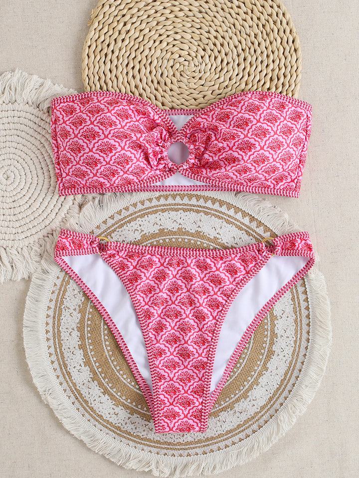 Damen Bandeau Badeanzug Set Echo Archiv