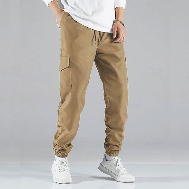 Herren Cargo-Hose mit elastischem Bund und multifunktionalen Taschen Echoarchiv