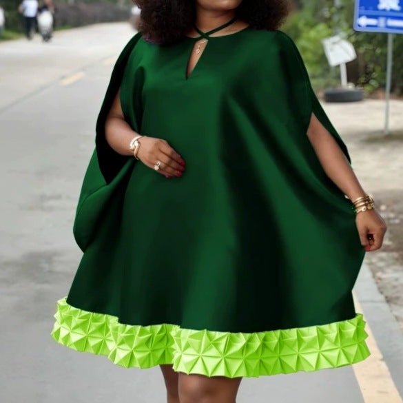 Damen Elegantes Kaftan-Kleid mit dekorativem Faltenbesatz Echo Archiv