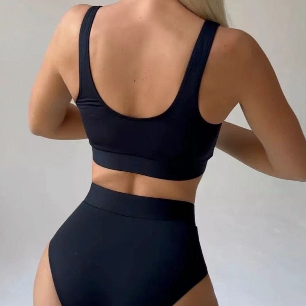 Damen Bikini-Set mit trendigem Schnürdesign und hohem Taillenbund Echo Archiv