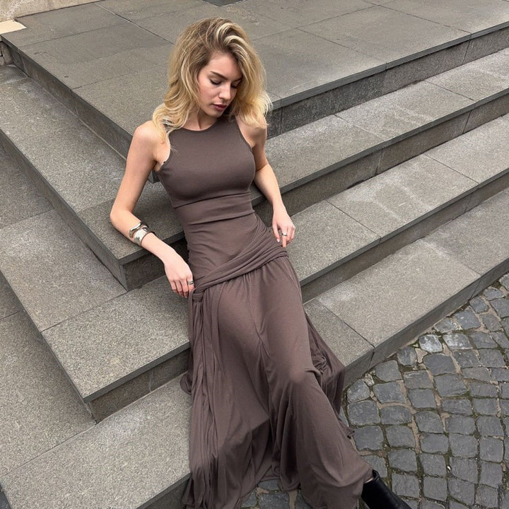 Damen Elegantes Maxikleid mit raffiniertem Wickel-Design und schmeichelnder Silhouette Echo Archiv