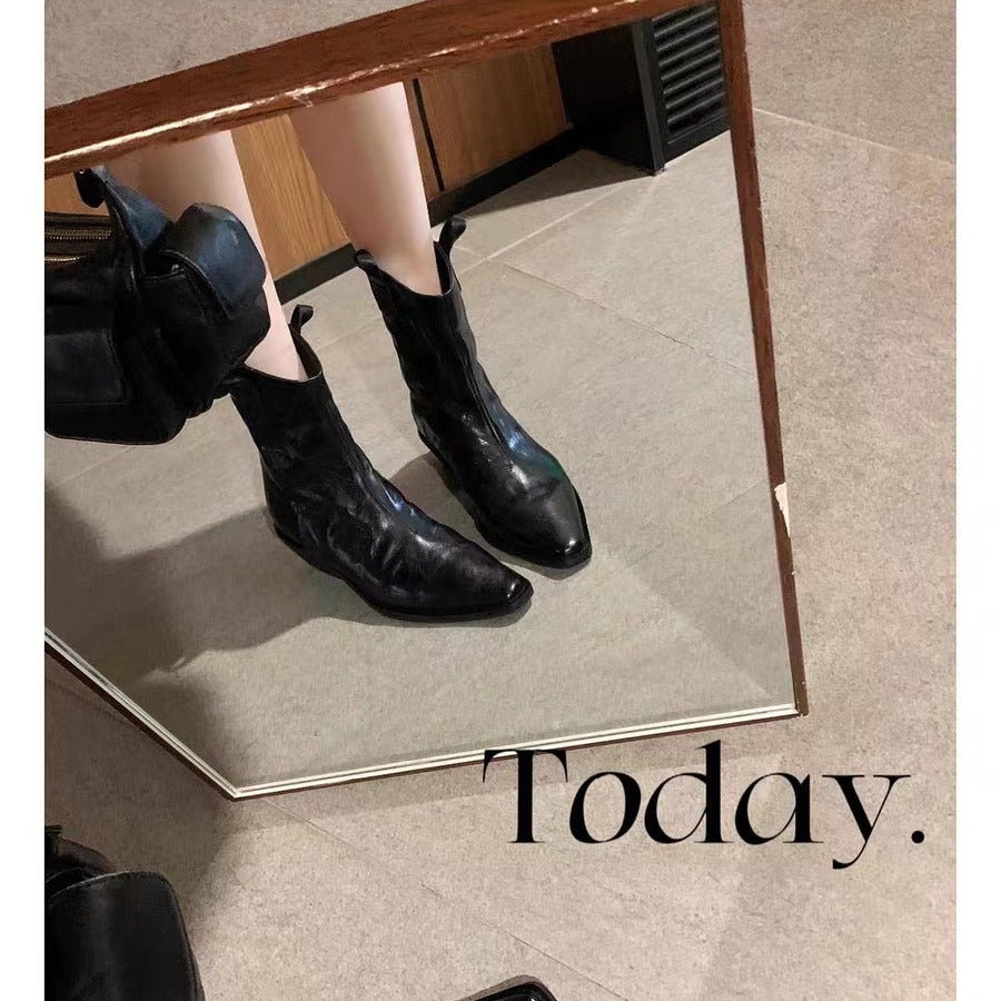 Herren Western-Stiefelette mit spitzer Kappe und Zugschlaufen Echo Archiv