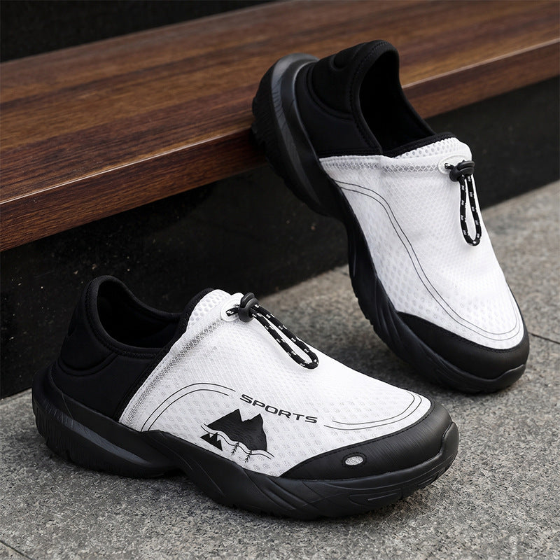 Unisex leichter atmungsaktiver Schlupfsneaker mit Schnellverschluss und stoßdämpfender Sohle Echoarchiv