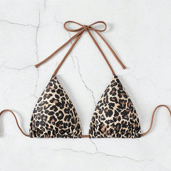 Damen Triangel-Bikinioberteil mit tierischem Muster Echo Archiv
