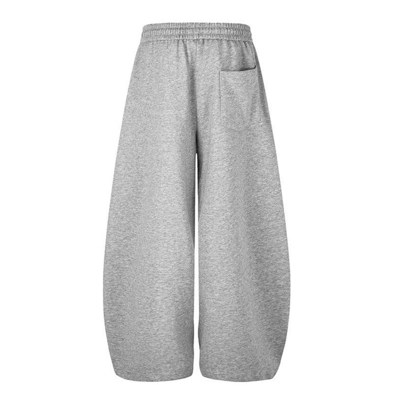 Damen Extraweite Cropped Palazzo-Sweathose mit Komfortbund und Tunnelzug Echoarchiv