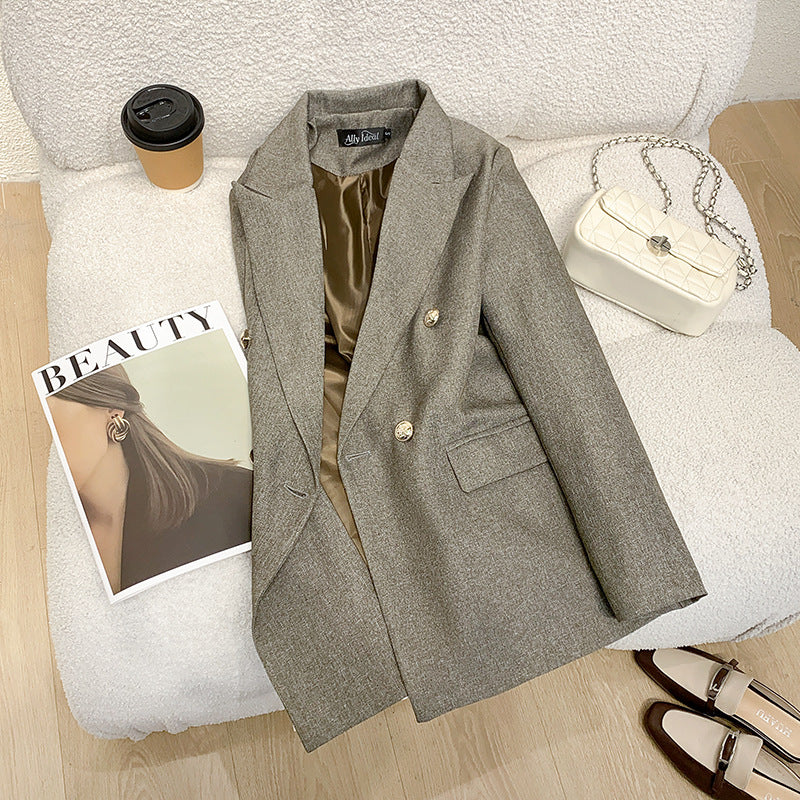 Damen Eleganter Double-Breasted Blazer Echo Archiv