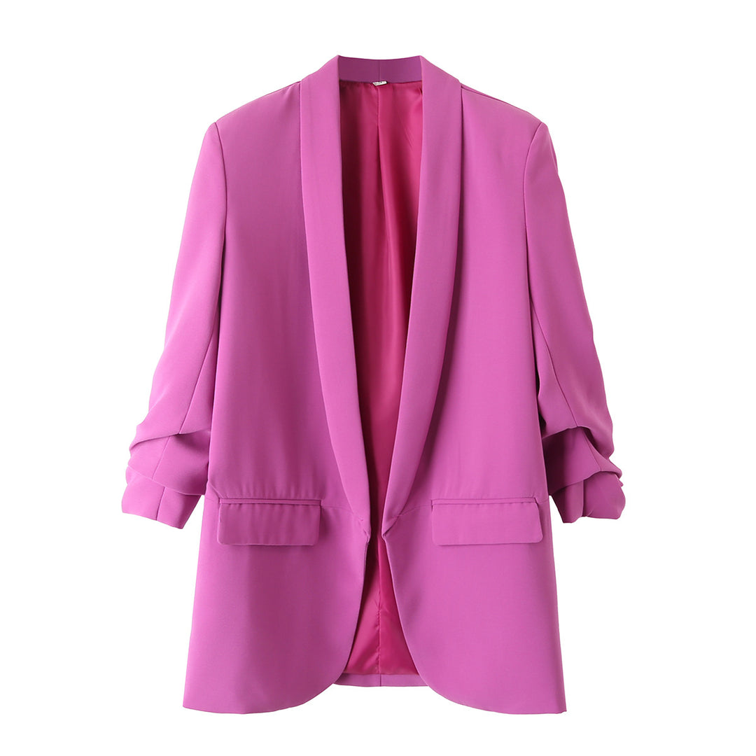 Damen nan taillierter Blazer mit Schalkragen und dreiviertelärmeln Echo Archiv