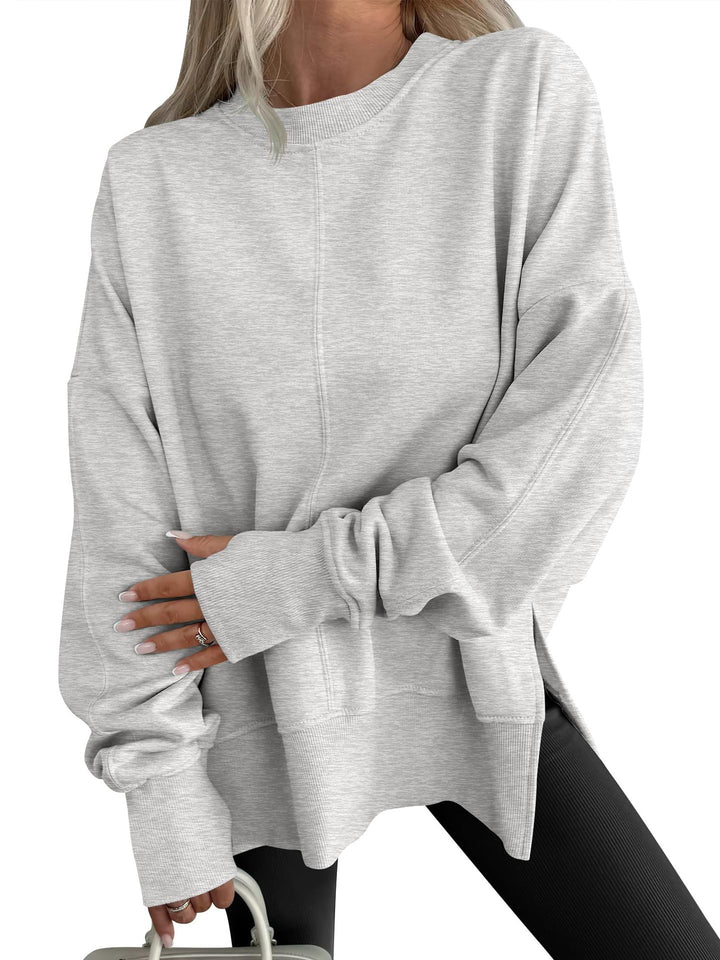 Damen Oversize-Sweatshirt mit Mittelnähte, Rundhals und überschnittener Schulter Echo Archiv