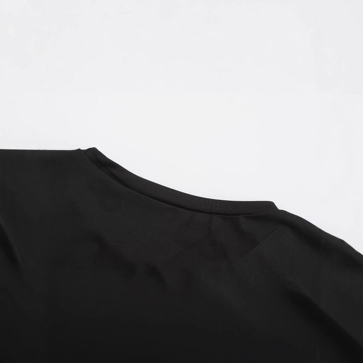 Damen Crop-T-Shirt mit kreativem Textdesign Echo Archiv
