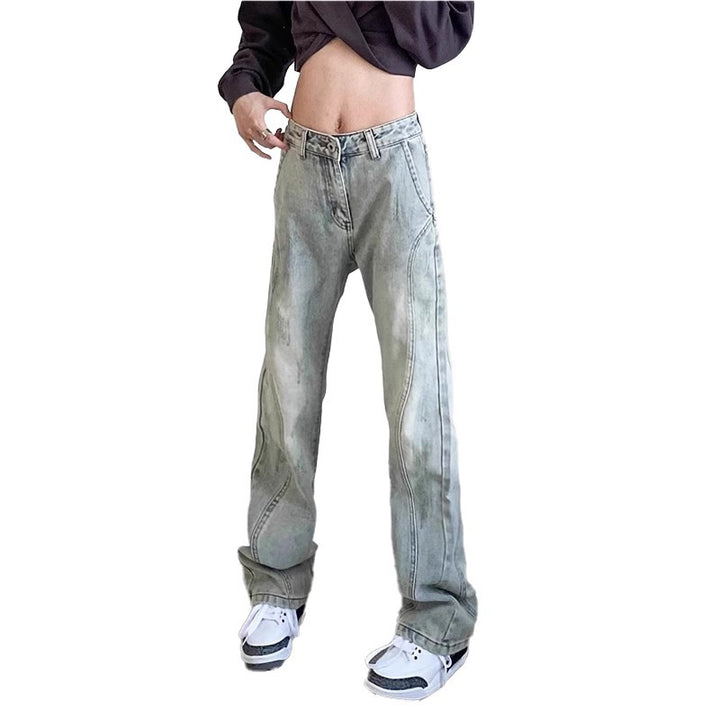 Herren weite Denim-Jeans mit modischem Used-Look Echoarchiv