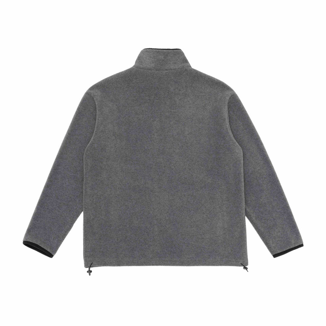 Unisex Fleece-Jacke mit Stehkragen, durchgehendem Reißverschluss und Kordelzugsaum Echoarchiv