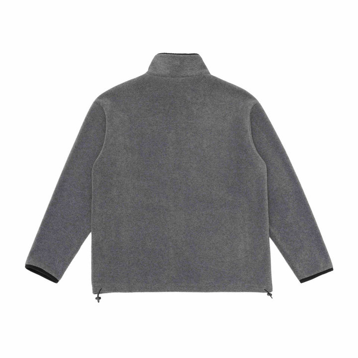 Unisex Fleece-Jacke mit Stehkragen, durchgehendem Reißverschluss und Kordelzugsaum Echoarchiv