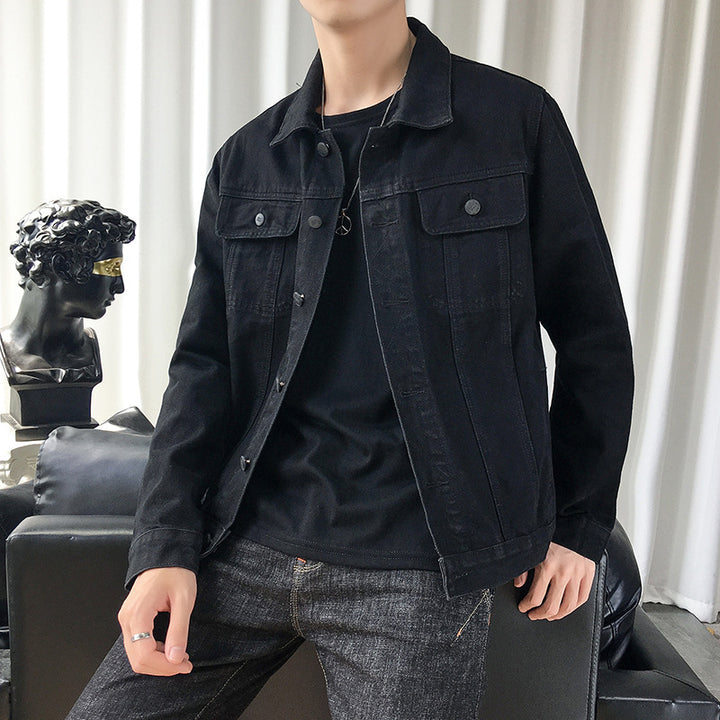 Herren Slim‑Fit Denim‑Truckerjacke im Overshirt‑Schnitt mit Brustklappen Echo Archiv