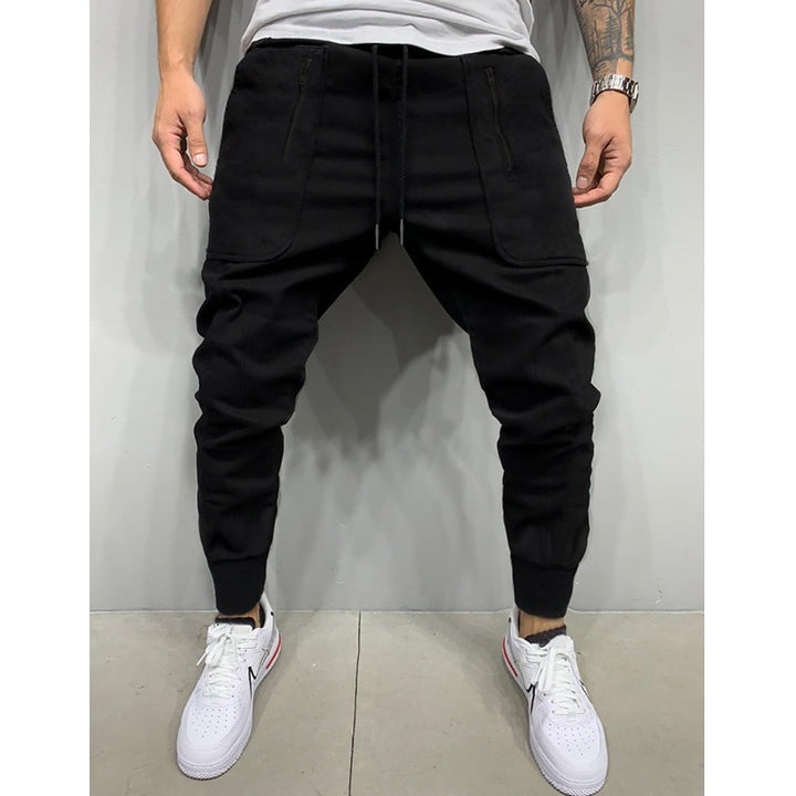 Herren stylische Jogginghose mit seitlichen Zipper-Taschen Echoarchiv