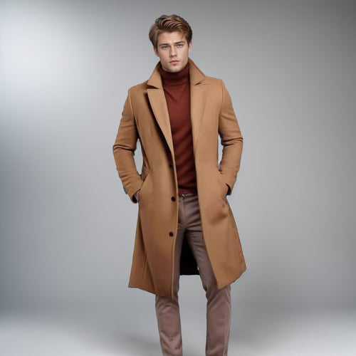 Herren eleganter Wollmantel Echoarchiv