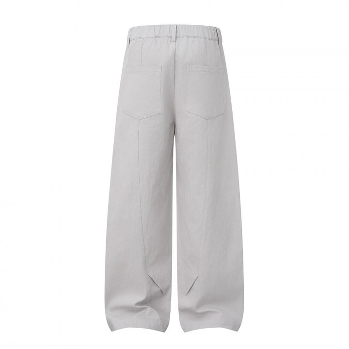 Damen Weite High‑Waist Culotte‑Hose aus strukturierter Baumwollmischung Echo Archiv