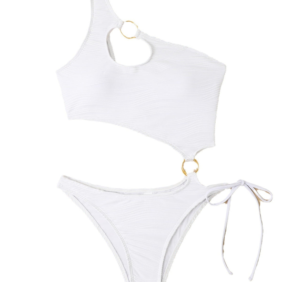 Damen Einseitiger Badeanzug mit Ringdetails – Maréssa