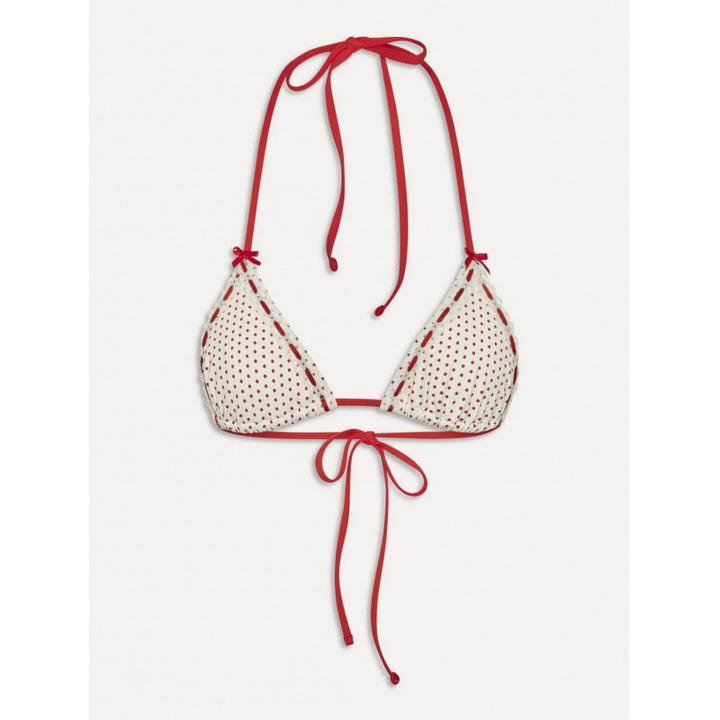 Damen Triangel-Bikini mit verspieltem Punkte-Design und verstellbaren Bindebändern Echo Archiv