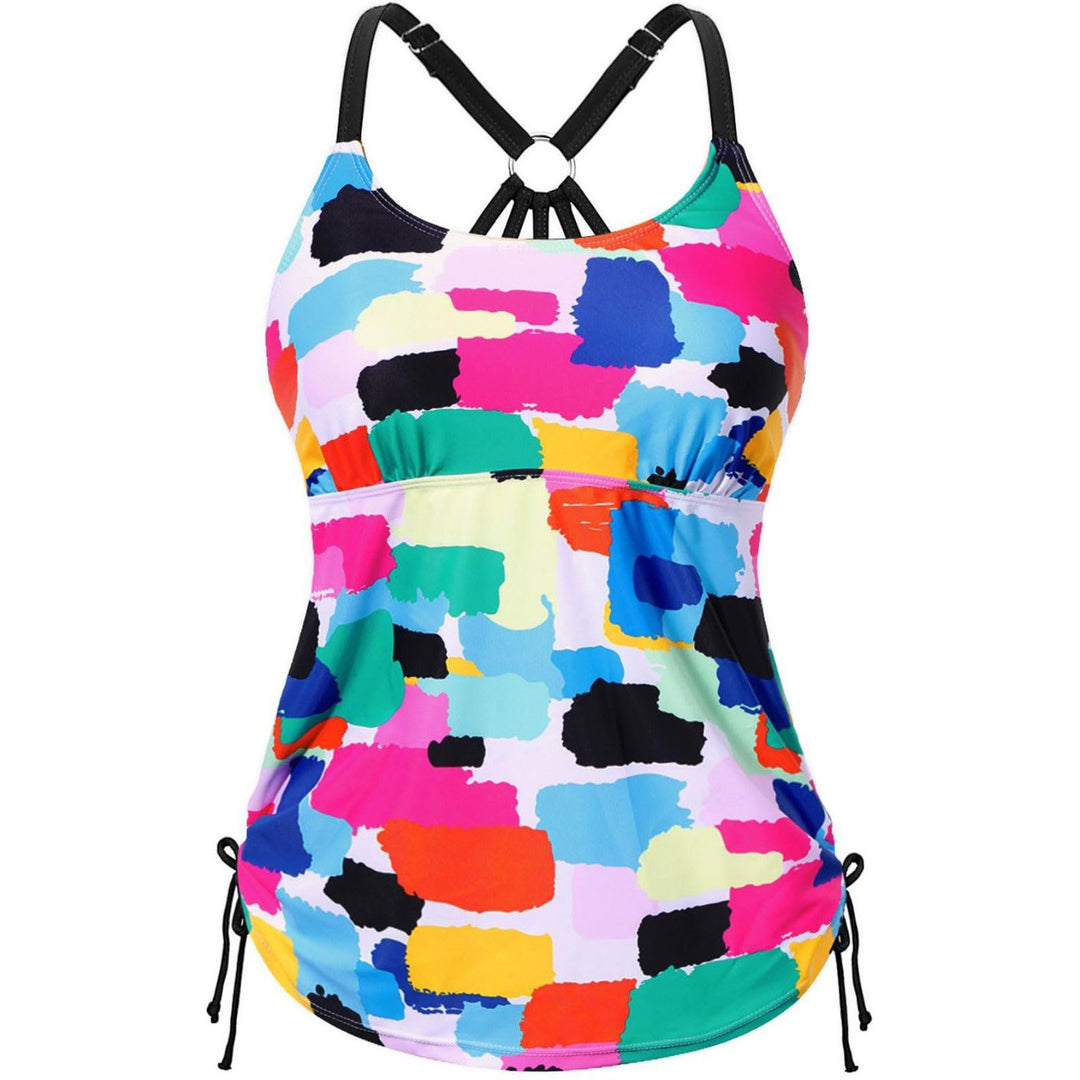 Damen Tankini mit floraler Musterung und verstellbaren Trägern Echo Archiv