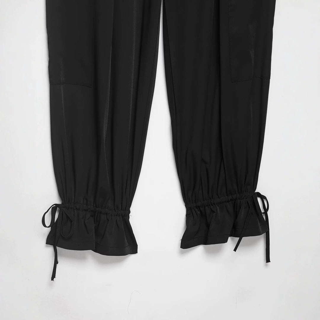 Damen Cargo-Jogginghose mit aufgesetzten Taschen, Bundfalten und Kordel-Säumen Echo Archiv
