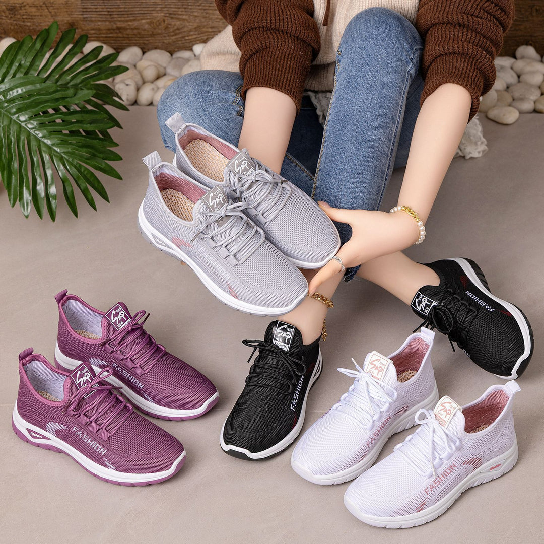 Damen nan Slip-On Lauf- und Alltagsschuh aus nahtlosem Strick mit ergonomischer Stoßdämpfung Echo Archiv