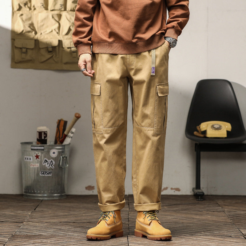 Herren Cargo-Hose mit verstellbarem Bund und mehreren praktischen Taschen Echoarchiv