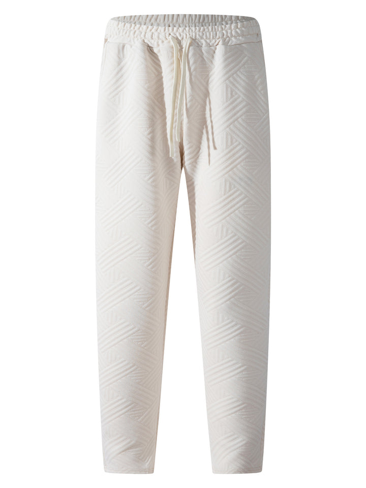 Herren bequeme Freizeithose mit modernem Strukturdesign Echoarchiv