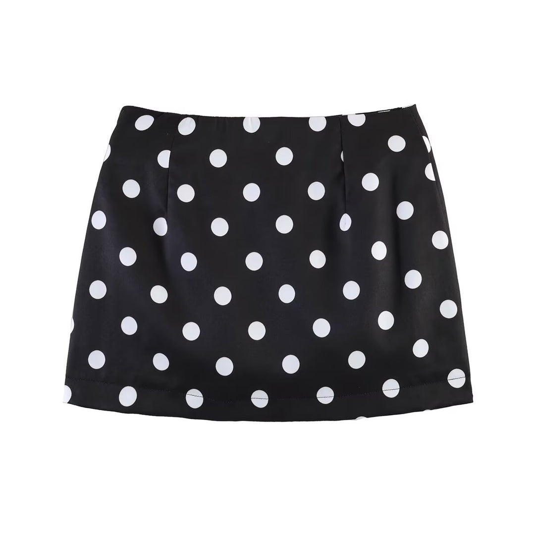 Damen Minirock mit trendigem Punkte-Design und elastischem Bund Echo Archiv