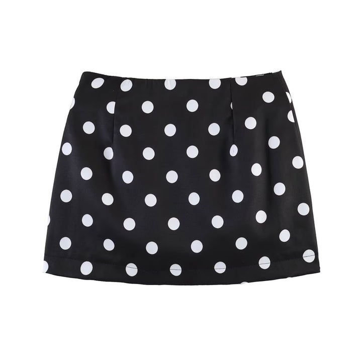 Damen Minirock mit trendigem Punkte-Design und elastischem Bund Echo Archiv
