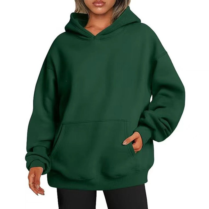 Damen nan Oversize-Kapuzenpullover mit Raglanärmeln, Kängurutasche und weichem Fleece-Innenfutter Echo Archiv
